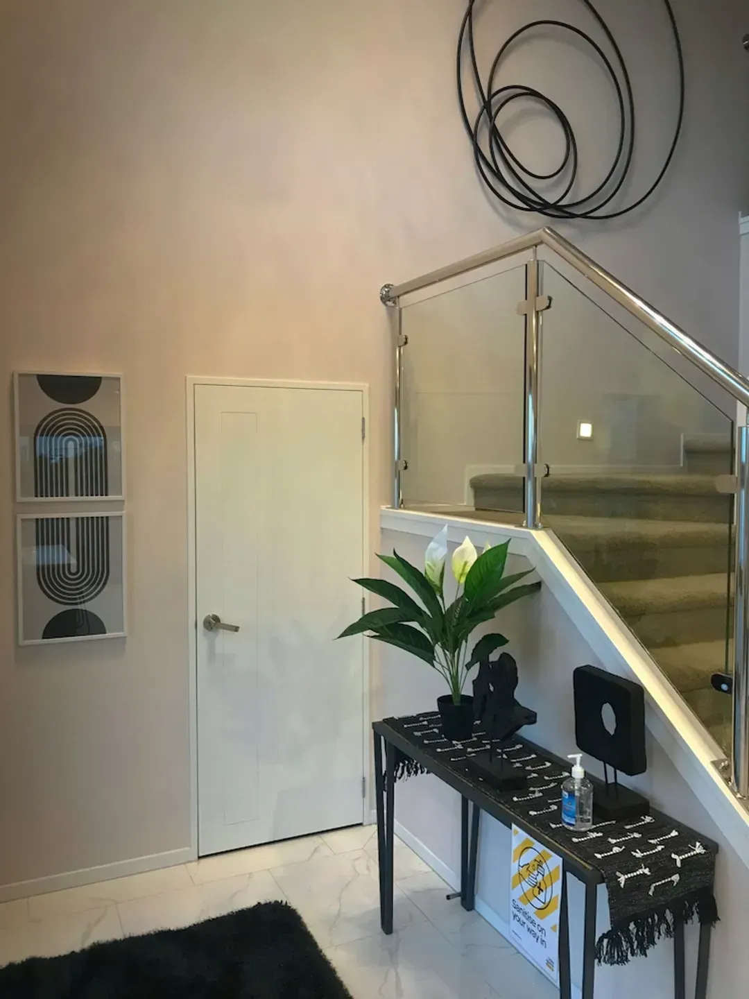 Interior entrance
