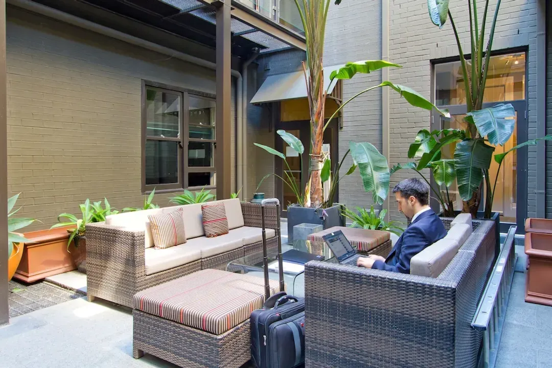 Lobby sitting area