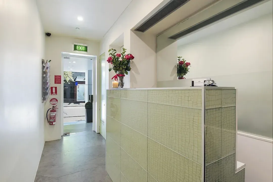 Interior entrance
