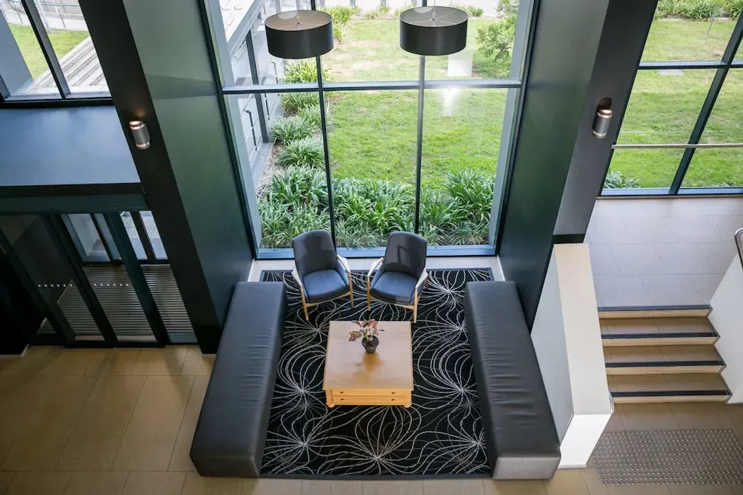 Interior entrance
