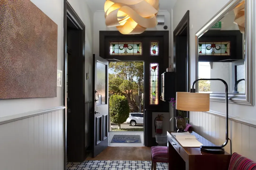 Interior entrance