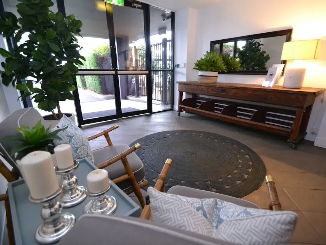 Interior entrance