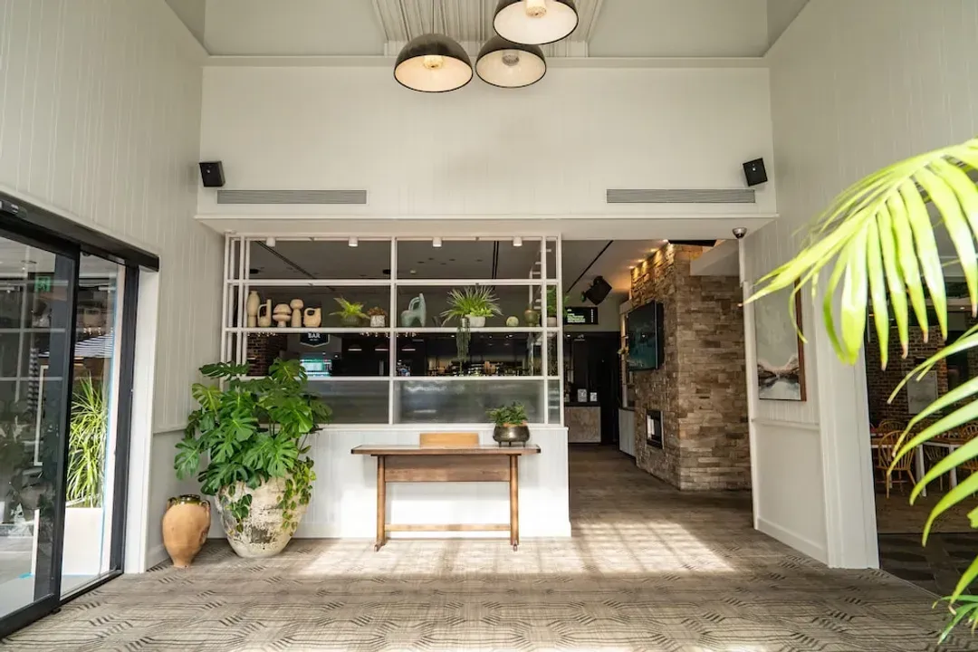 Interior entrance