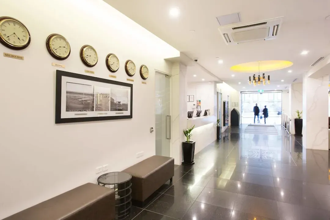 Interior entrance