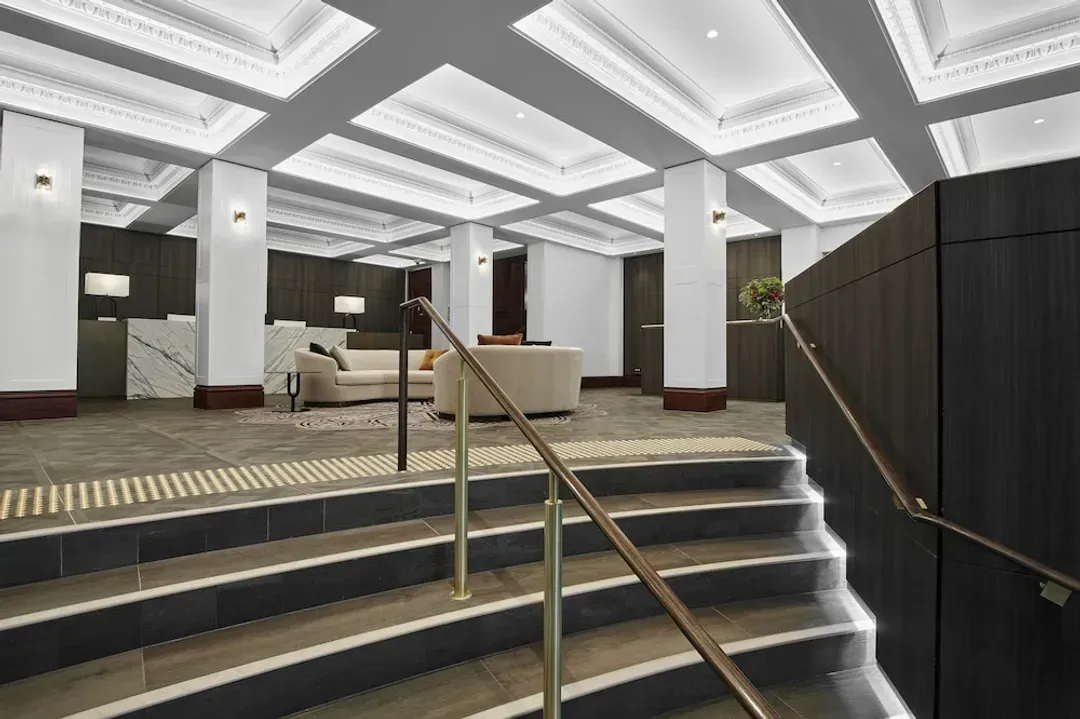 Interior entrance