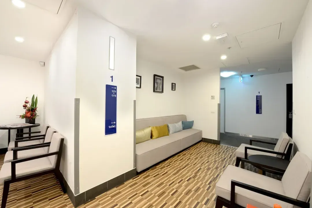 Lobby sitting area