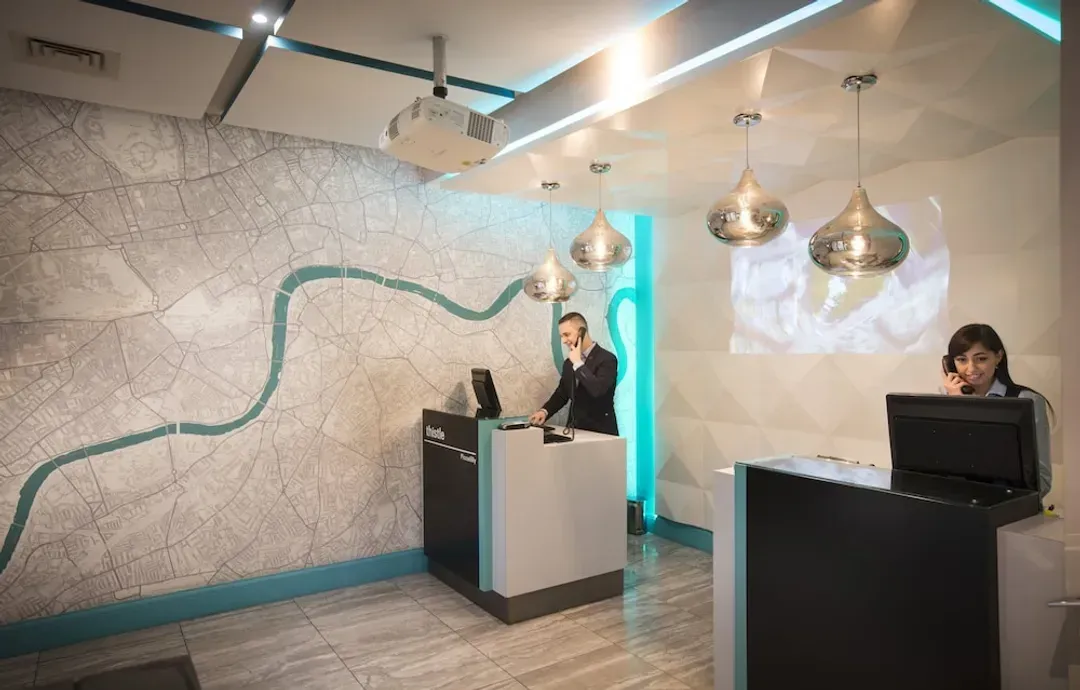 Check-in/check-out kiosk