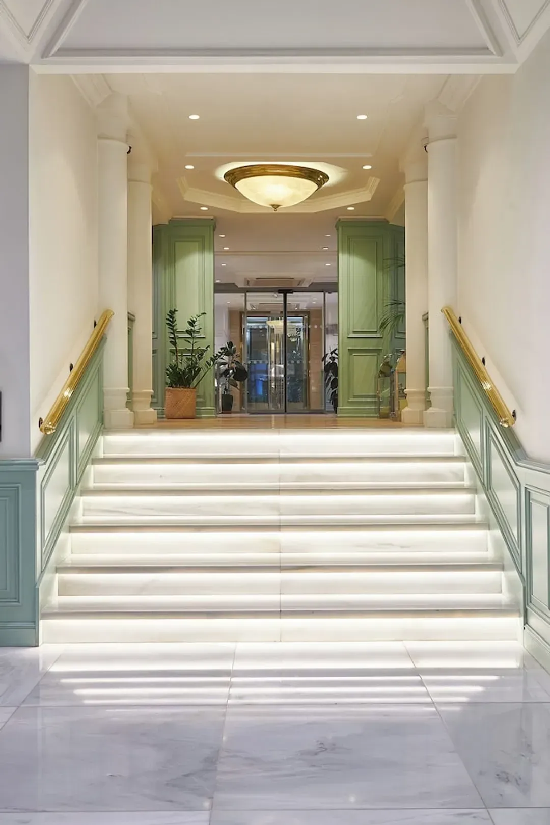 Interior entrance