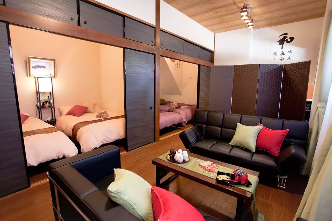3 min Senso-ji Temple/8min Tokyo Skytree/2 bedrooms/1 living room/2 bathrooms/60㎡/Max 10/ Wi-Fi