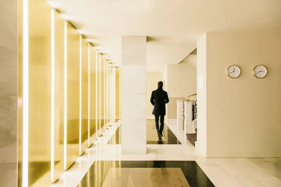 Interior entrance