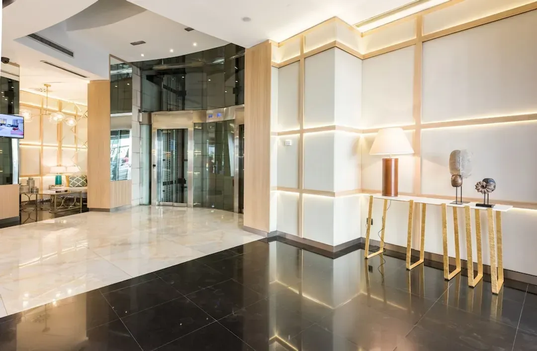 Interior entrance