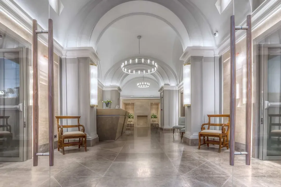 Interior entrance
