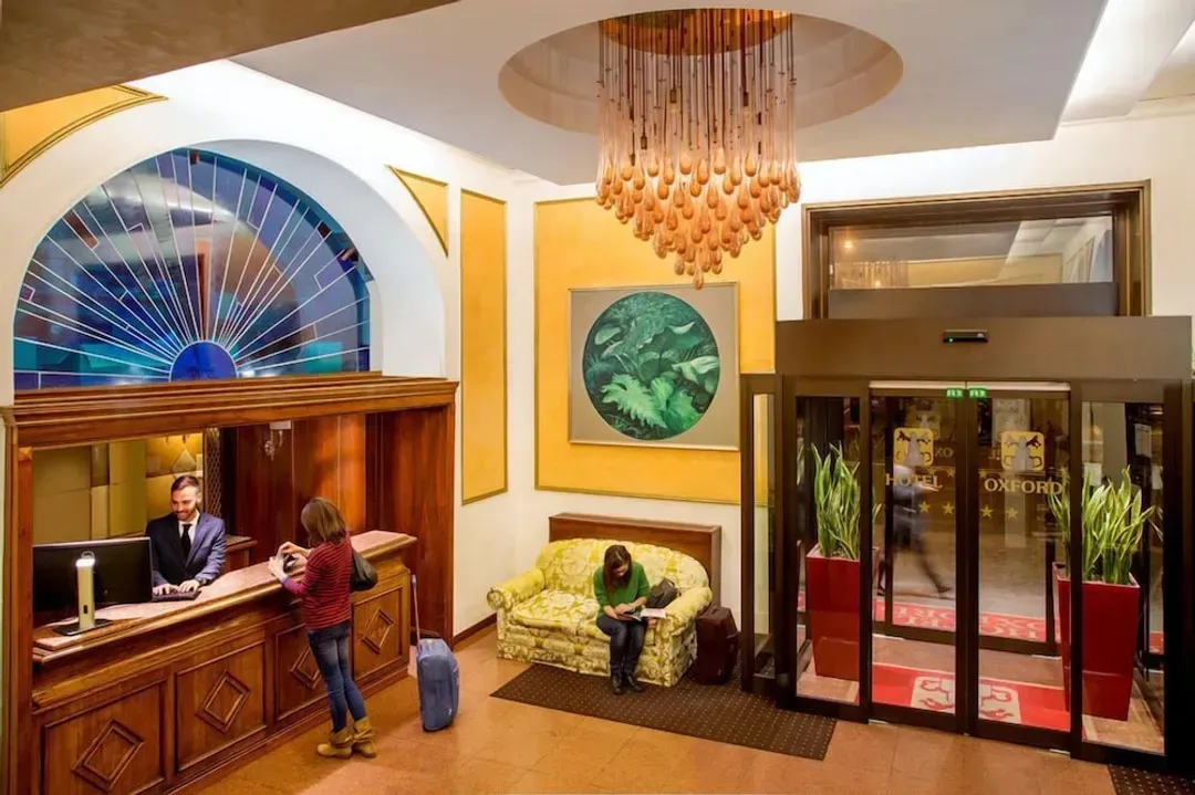 Interior entrance