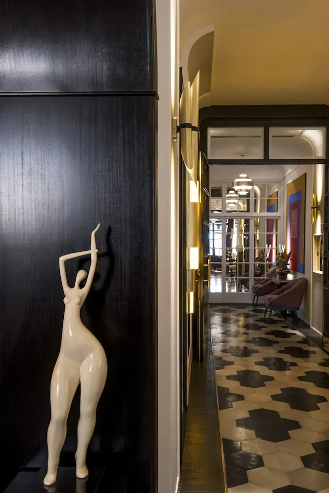 Interior entrance