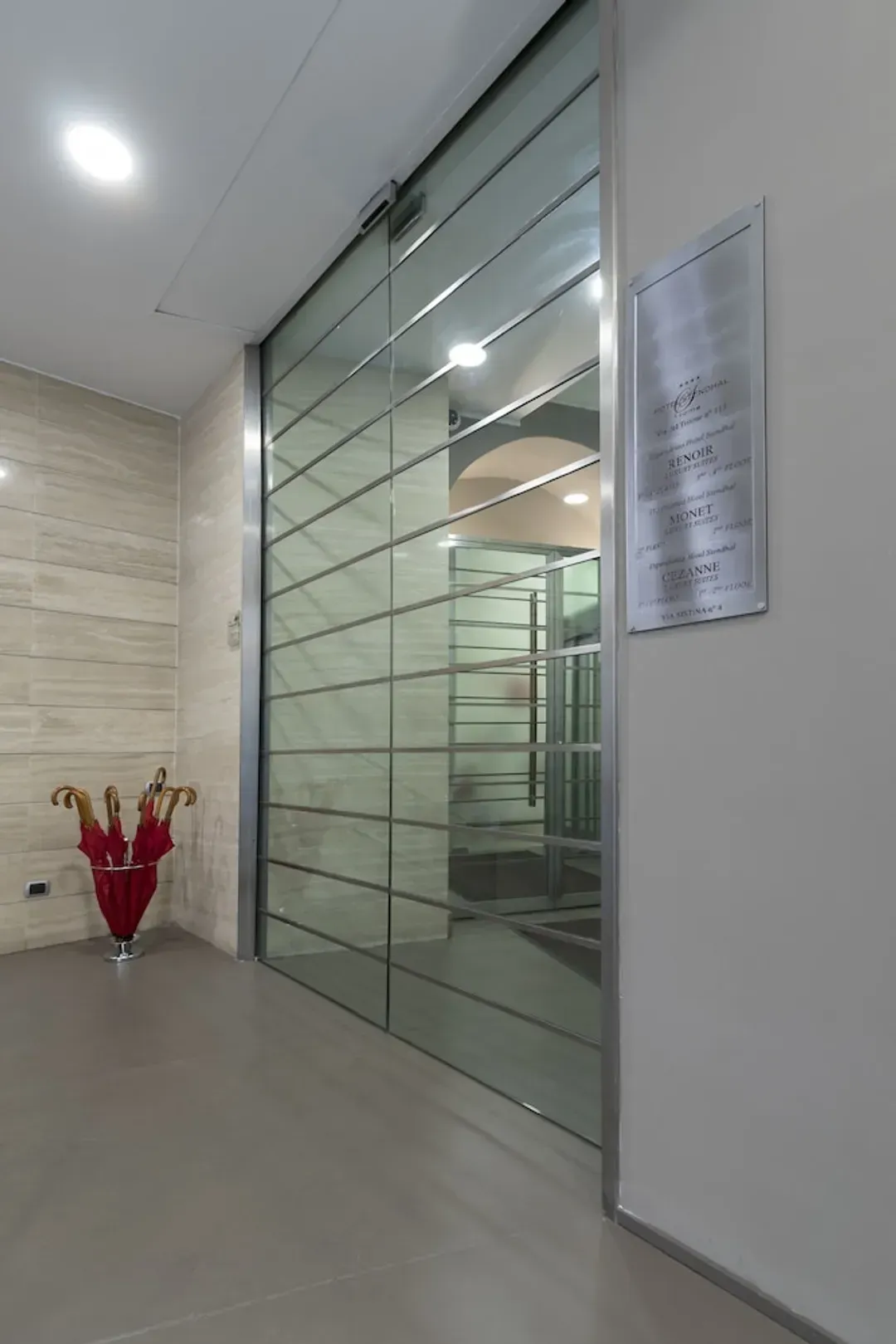 Interior entrance