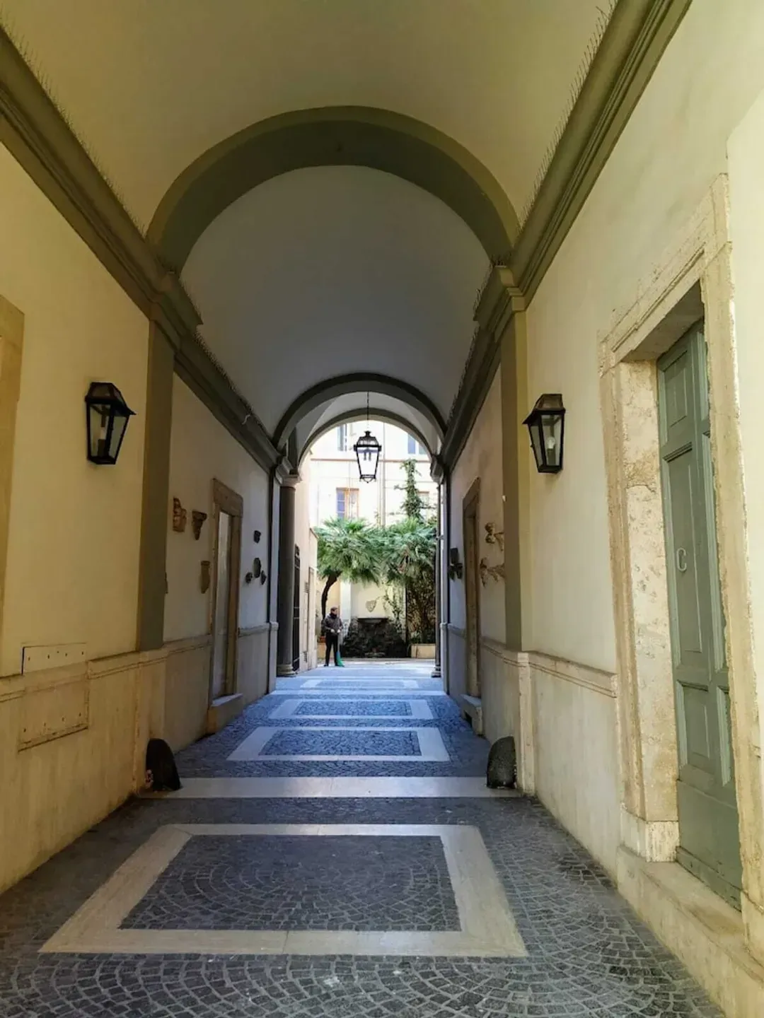 Interior entrance
