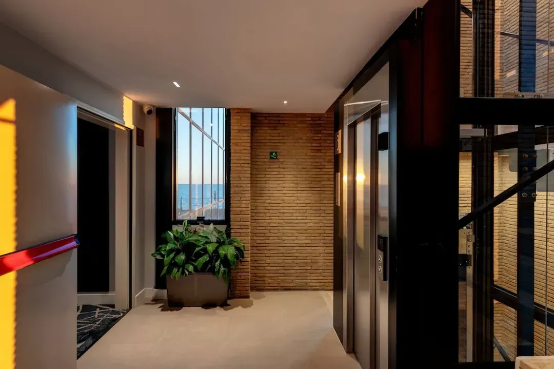 Interior entrance