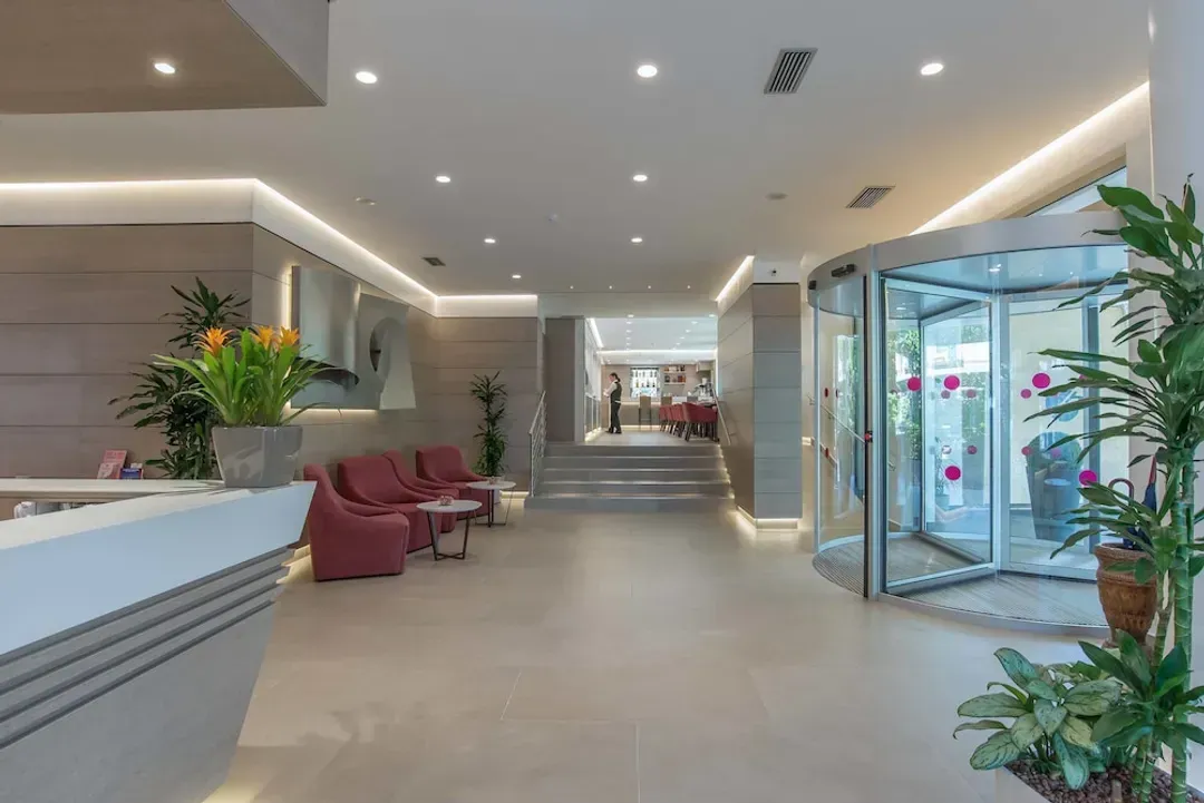 Interior entrance