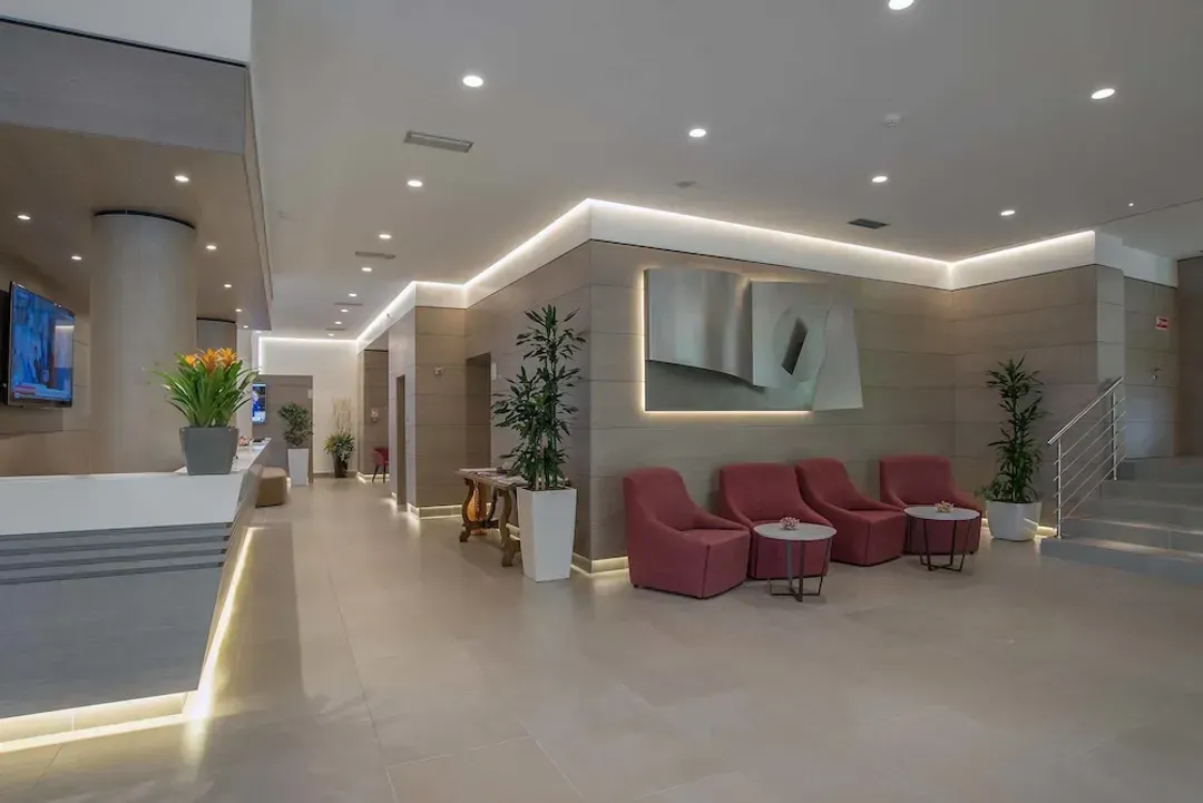 Interior entrance