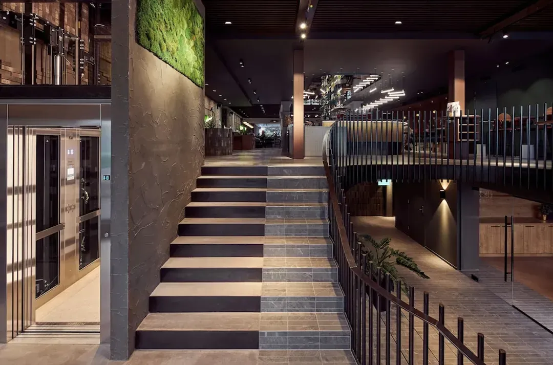 Interior entrance