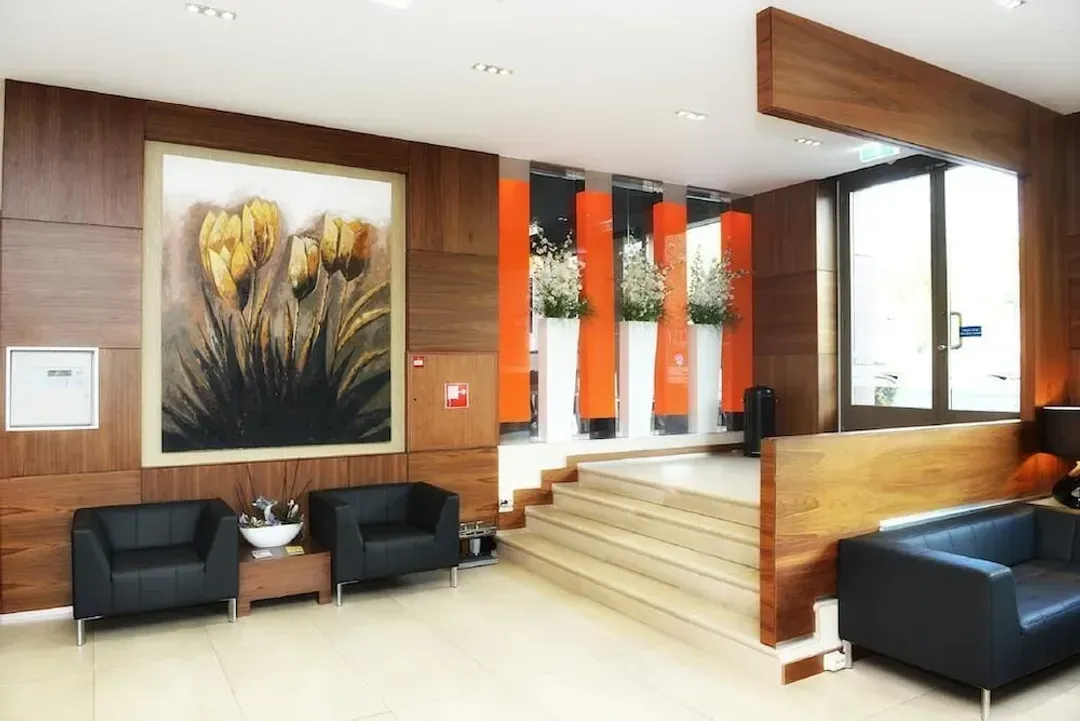 Interior entrance