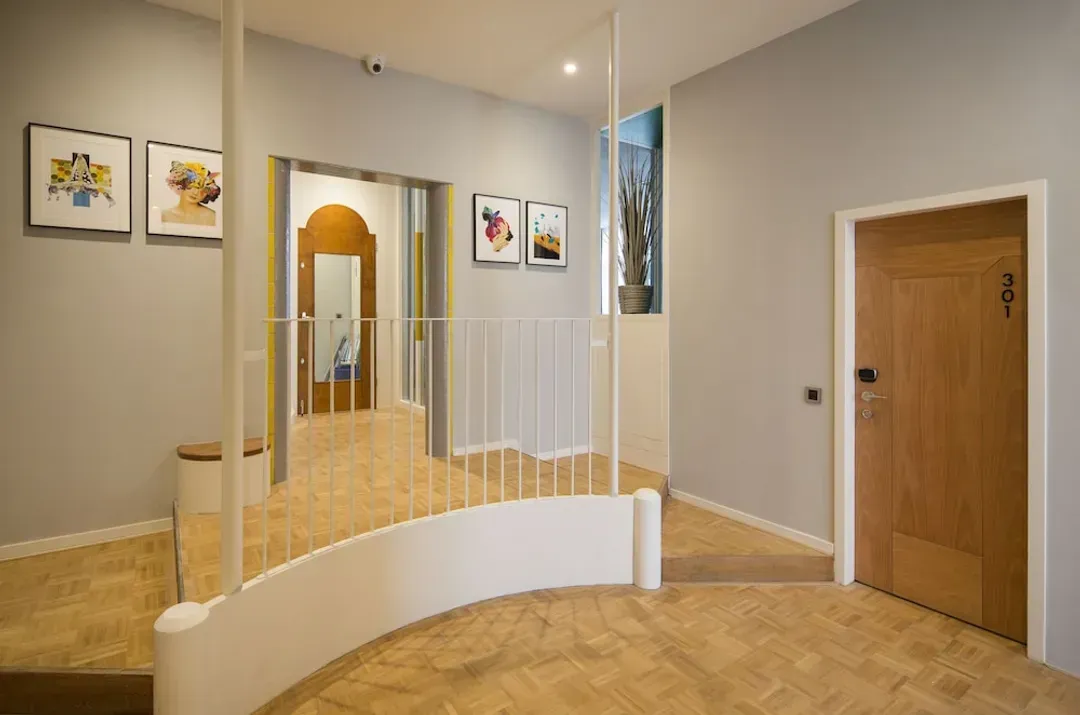 Interior entrance