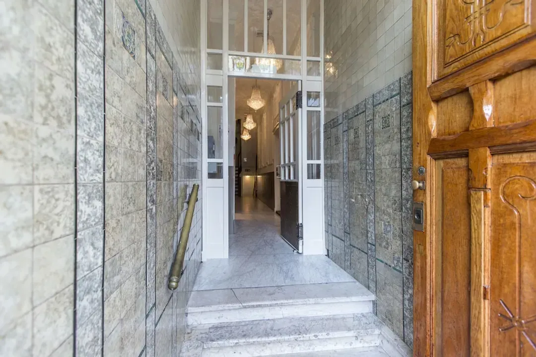 Interior entrance