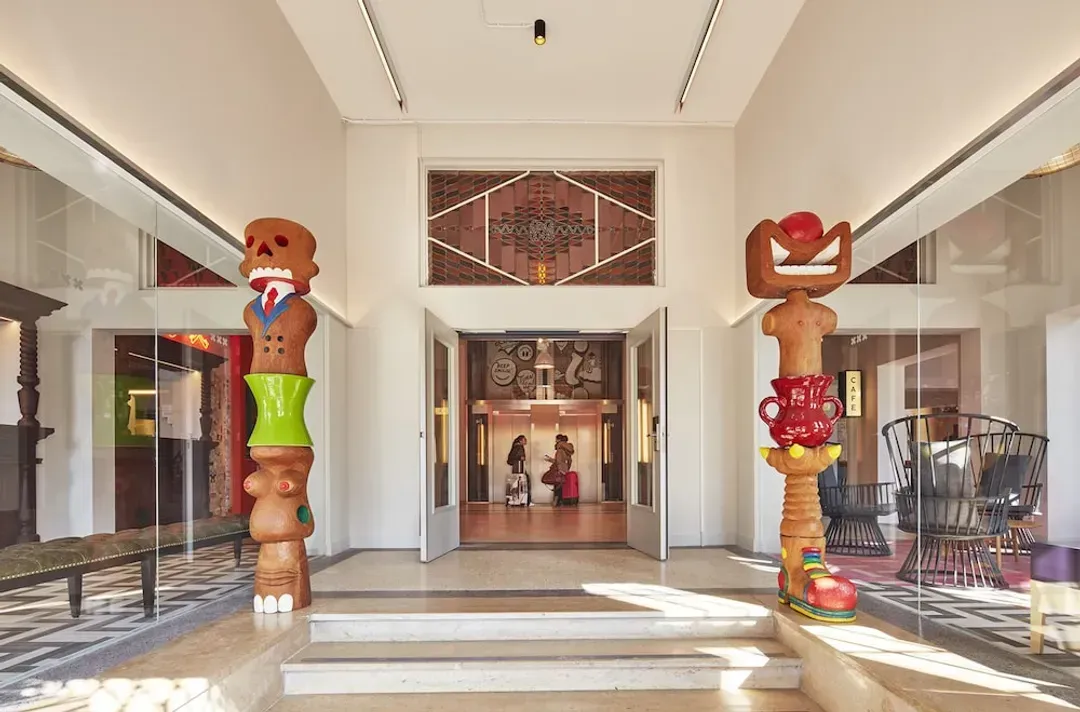 Interior entrance