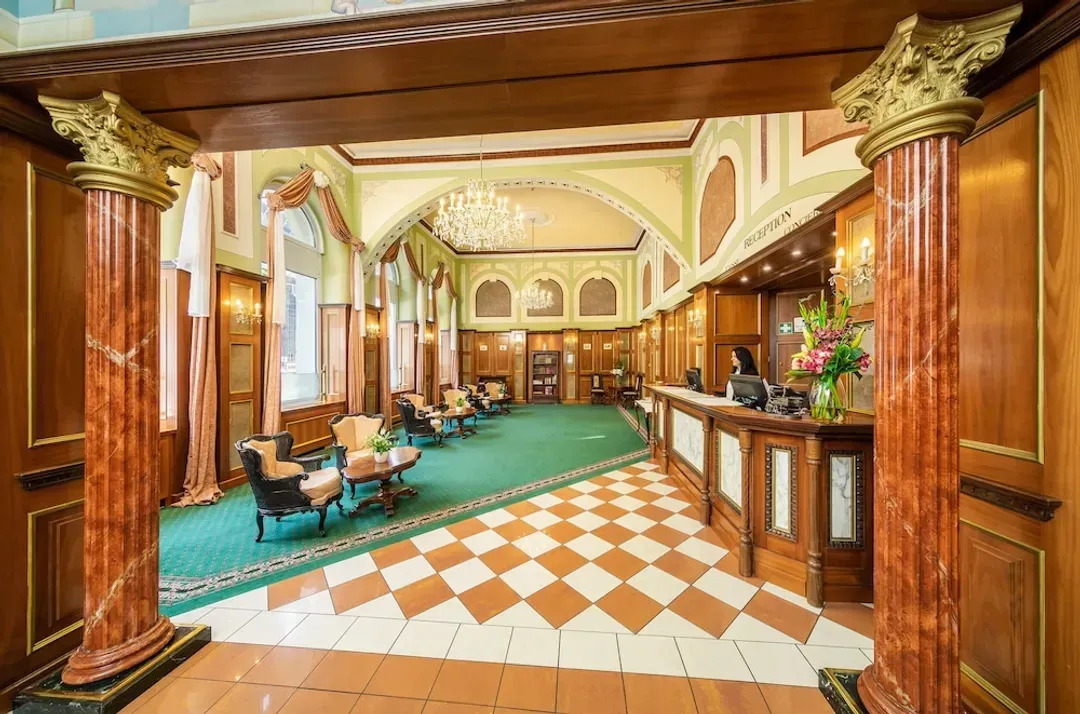 Interior entrance