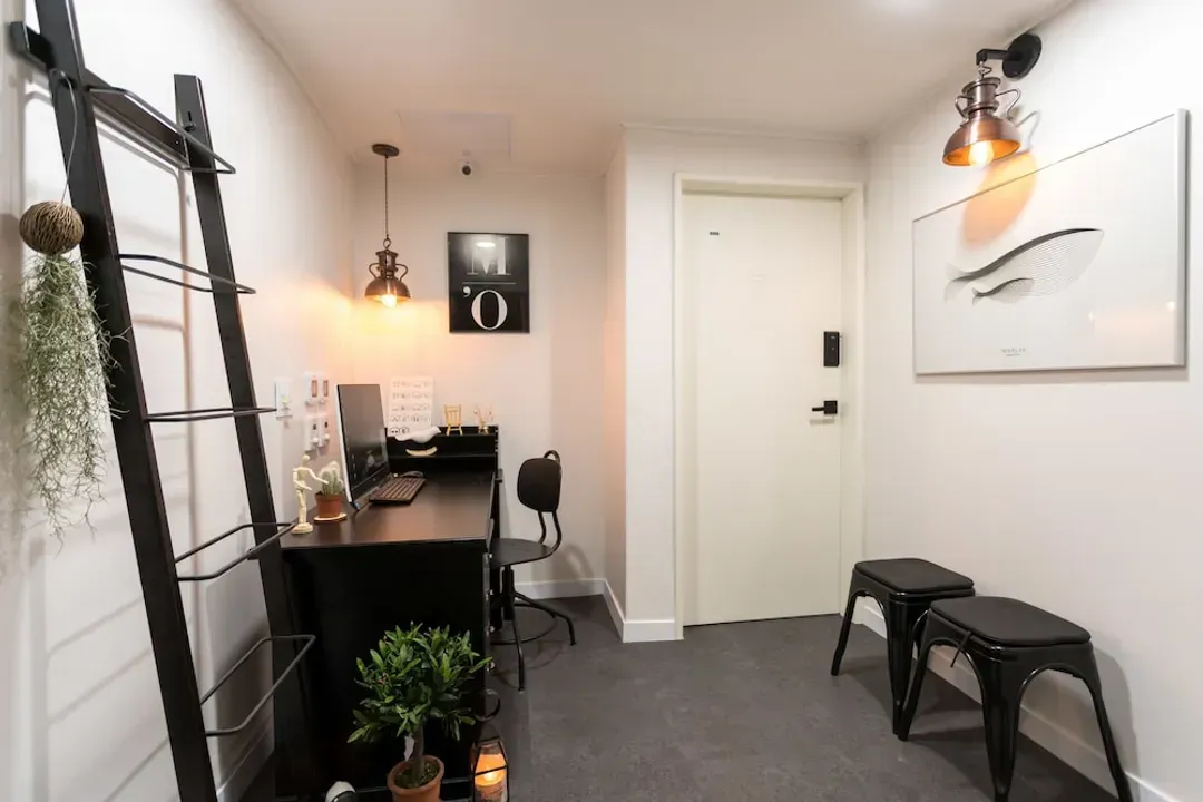 Interior entrance