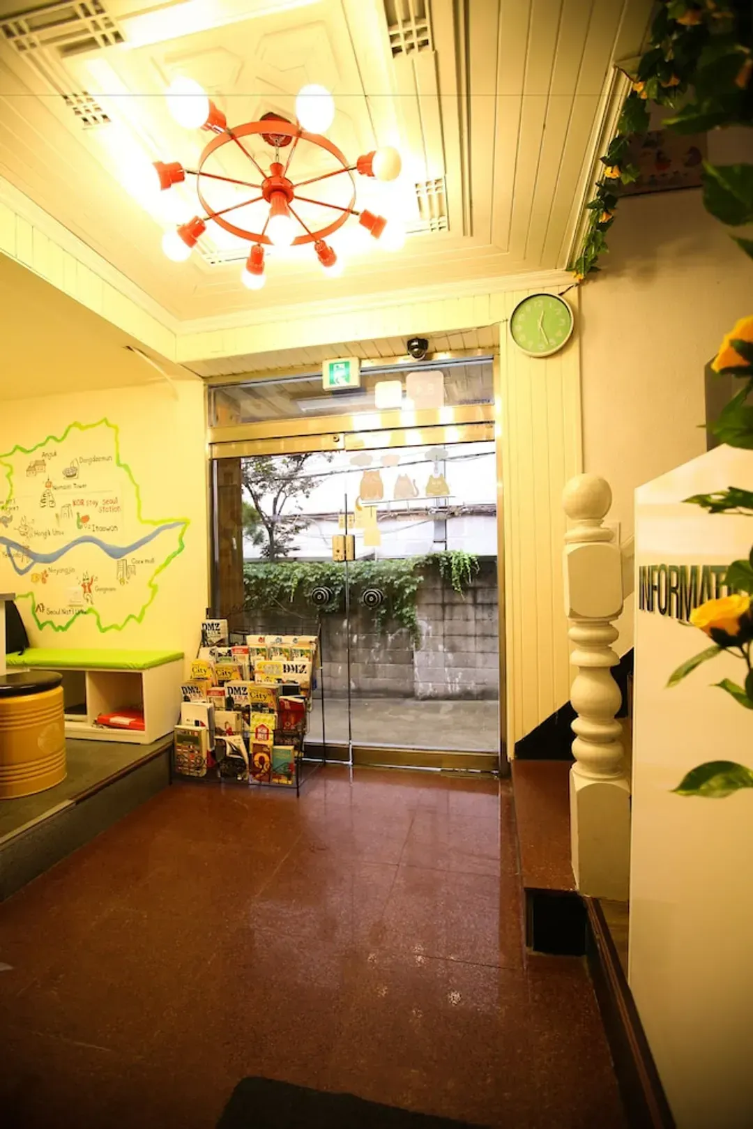 Interior entrance