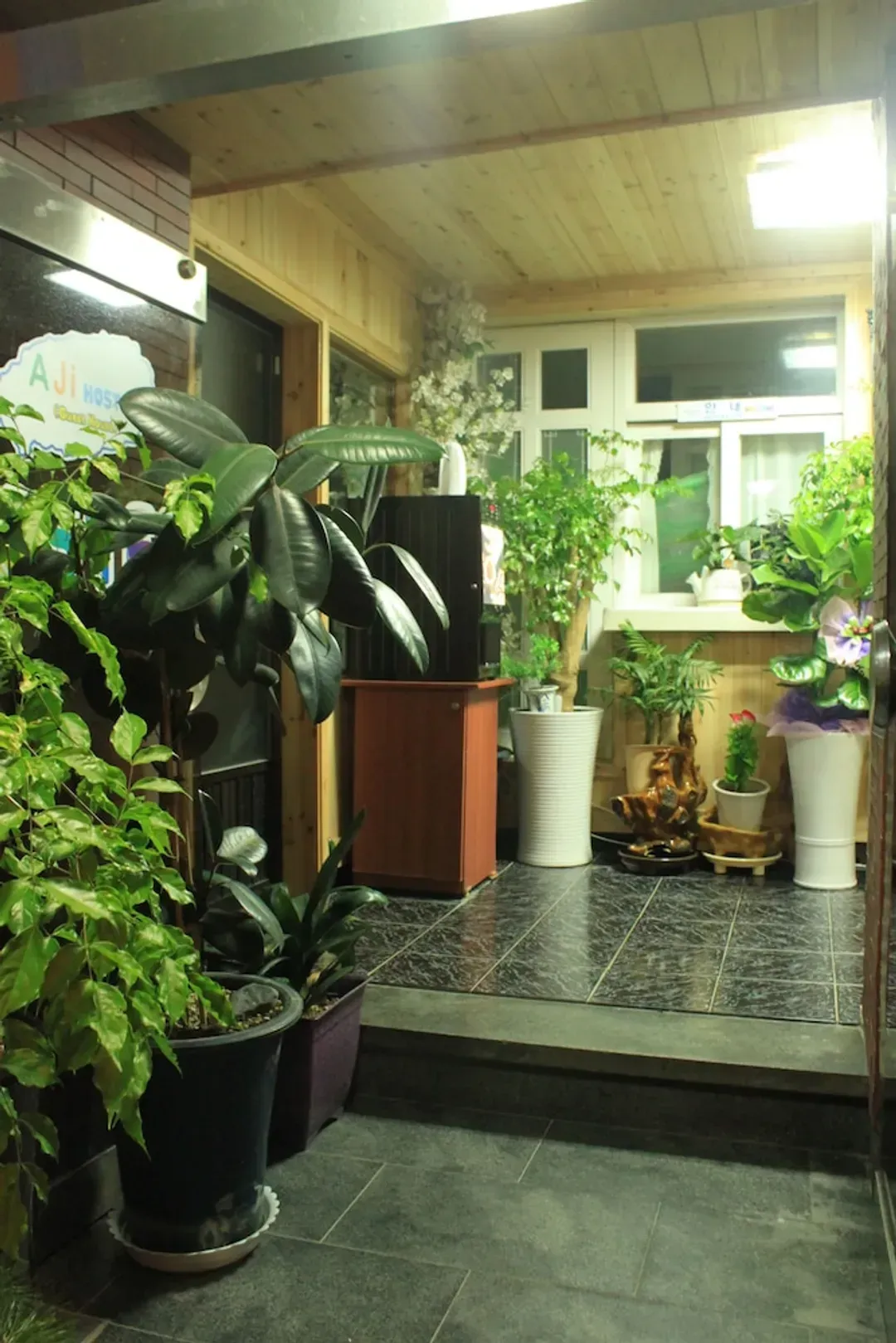 Interior entrance