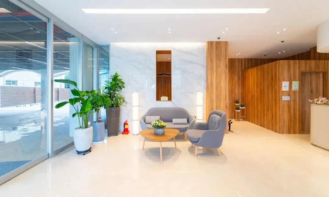 Lobby sitting area