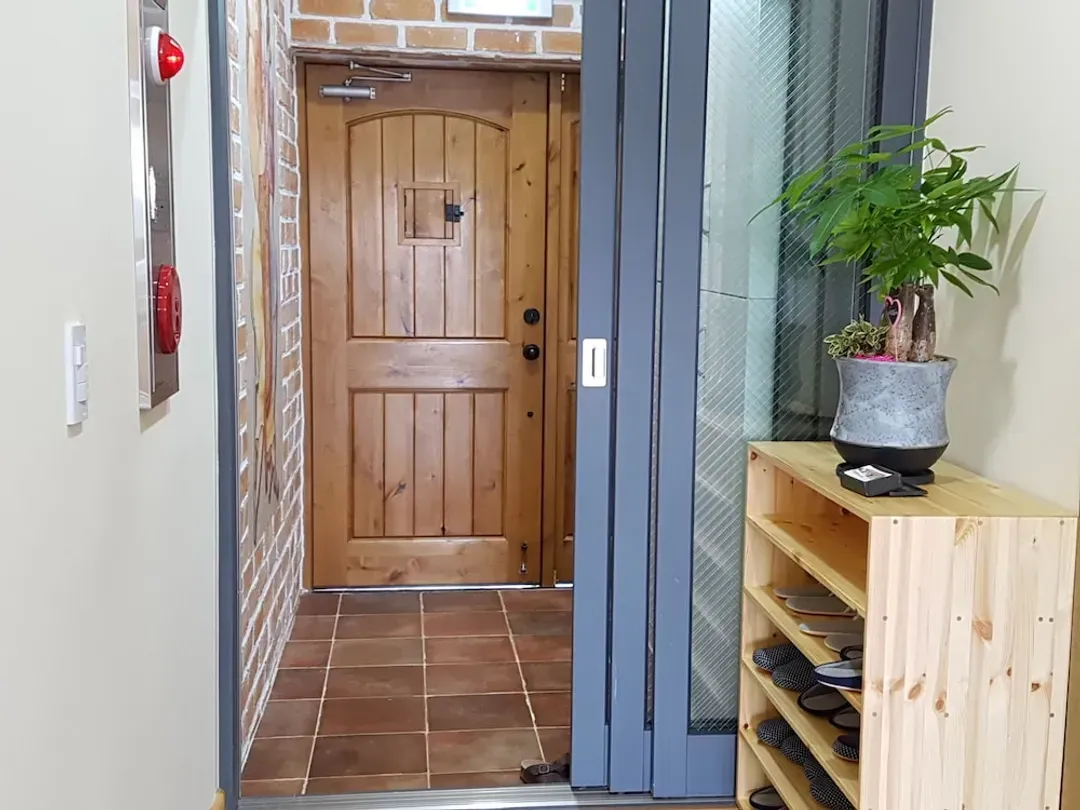 Interior entrance