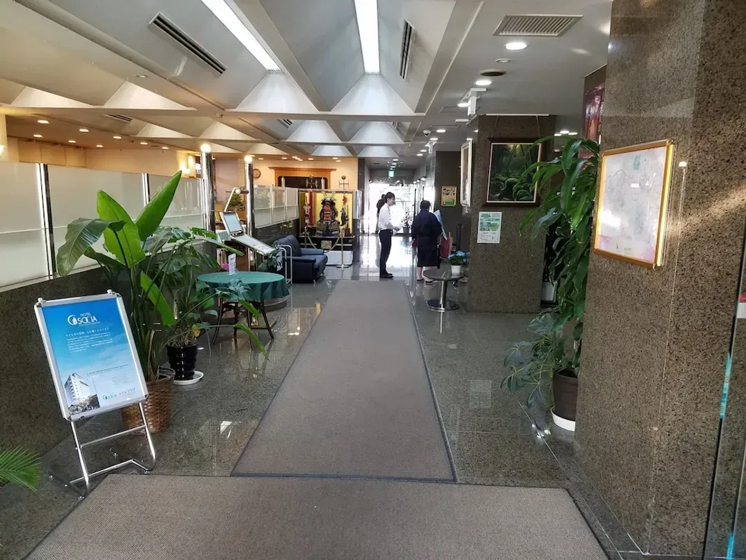 Interior entrance