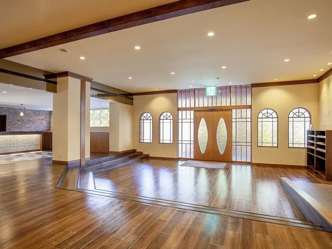 Interior entrance