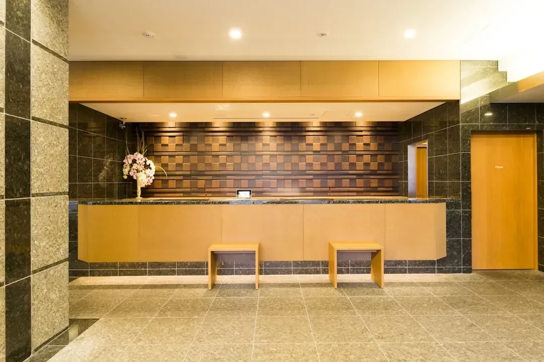Interior entrance