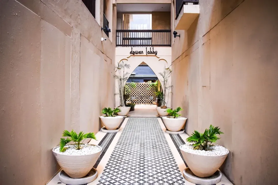 Interior entrance