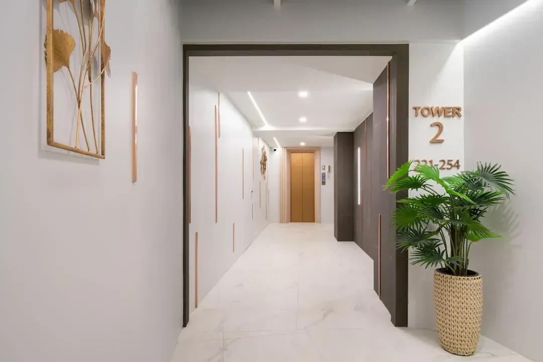 Interior entrance