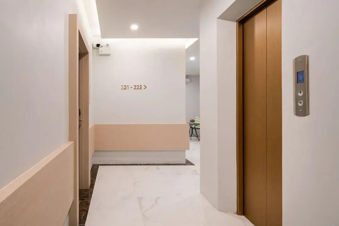 Interior entrance
