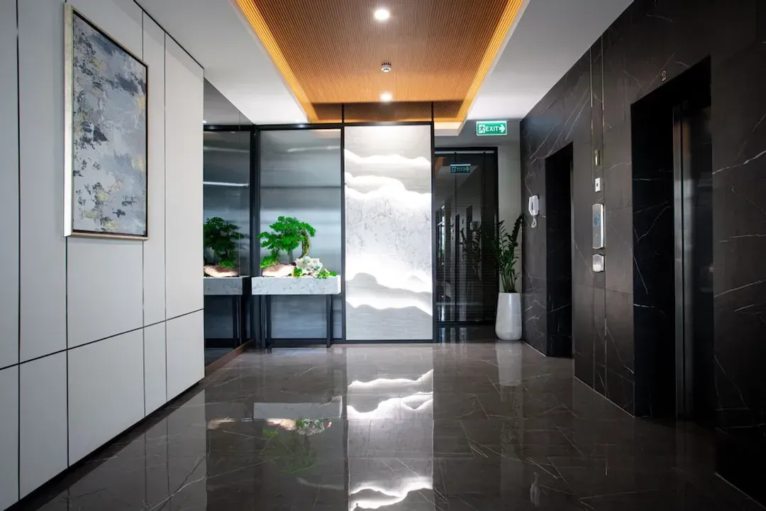 Interior entrance