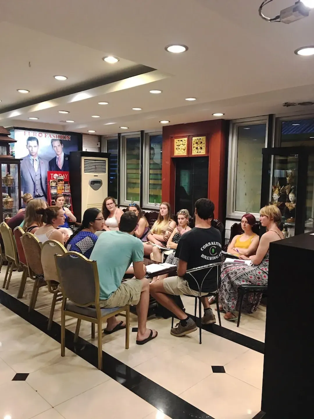 Lobby sitting area