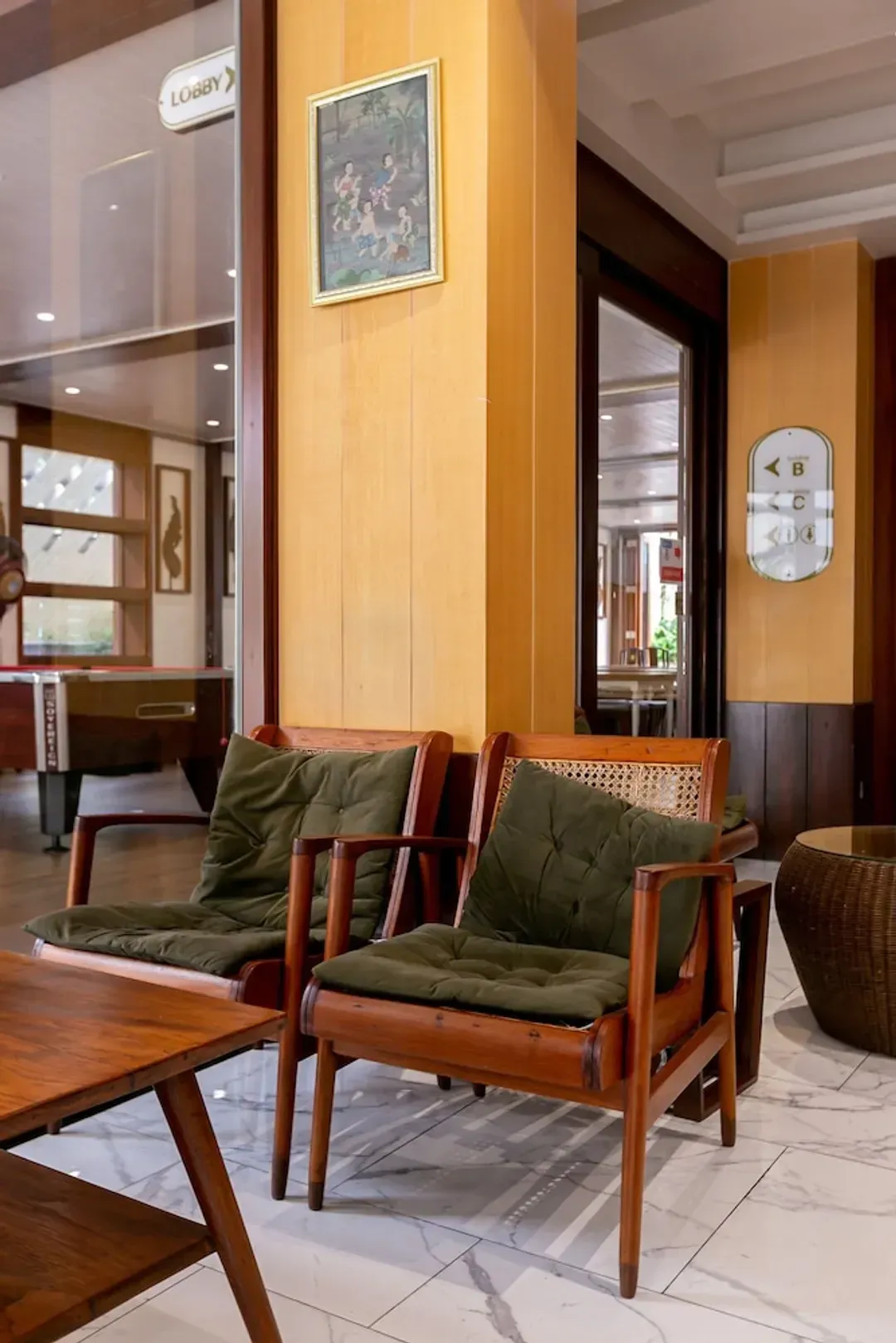 Lobby sitting area