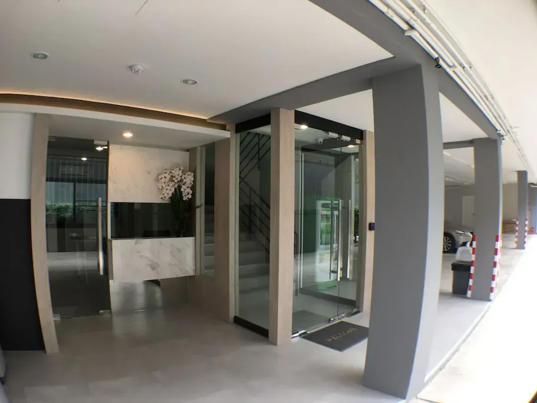 Interior entrance