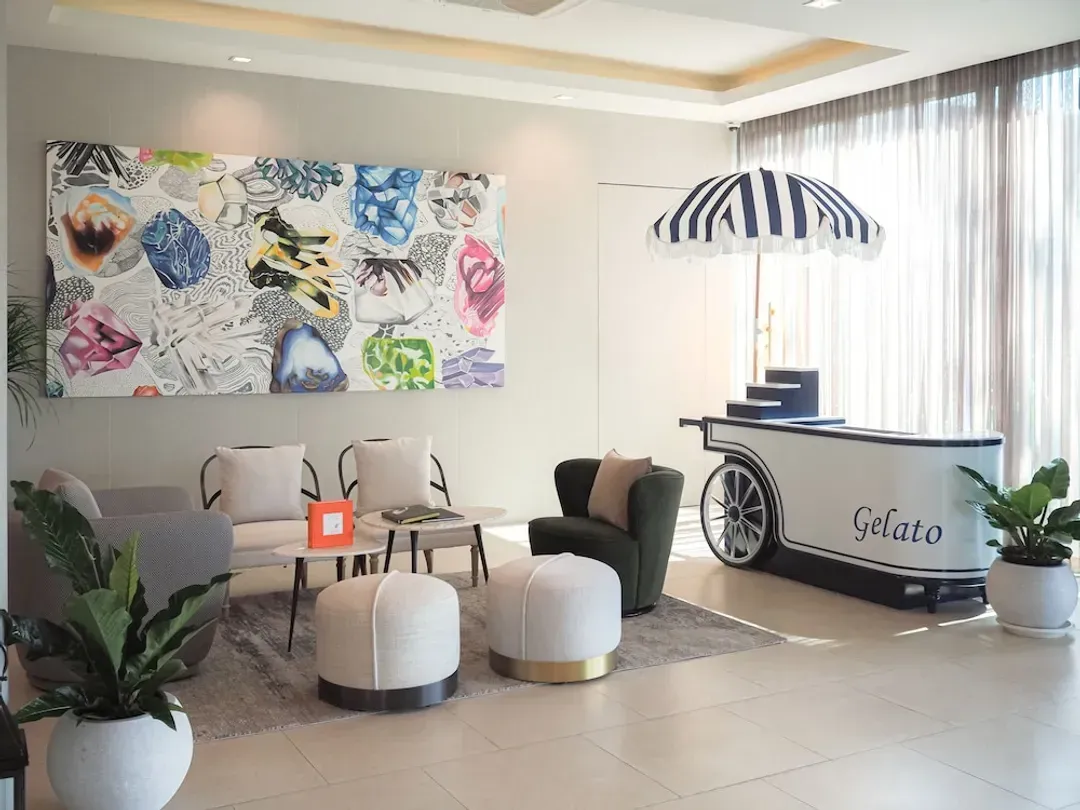 Lobby sitting area