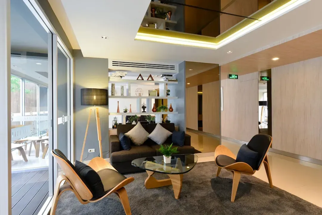 Lobby sitting area