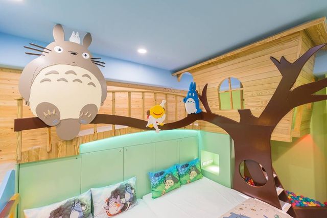Children's Fun Family Homestay-Totoro Quad Room-4