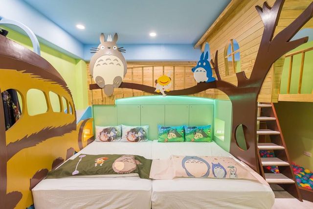 Children's Fun Family Homestay-Totoro Quad Room-3