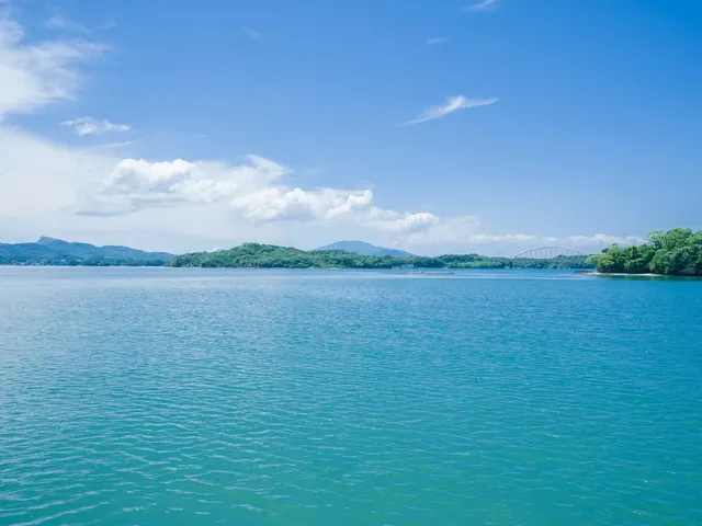 【景色】永浦島など天草諸島が見渡せます。