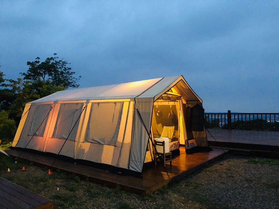 衝到山上去放空/再~露營露營區｜獨家77折起！屋脊帳、豪華露營、可選購烤肉-【懶人露營】狩獵帳 ll l 4人入住(上限5人)-4